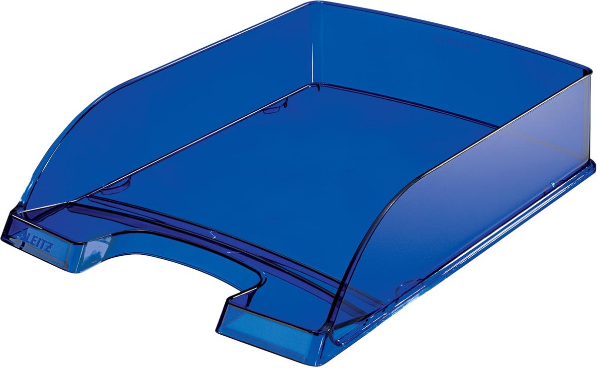Corbeille à courrier Leitz ® standard 5226, bleu transparent, 5 pièces