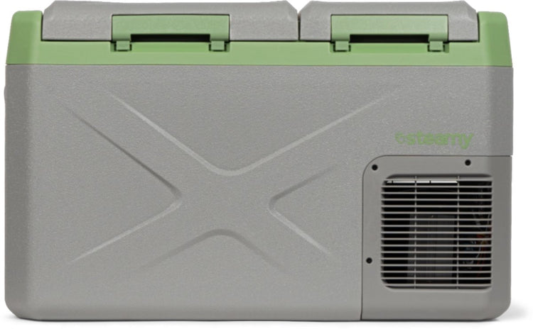 Glacière électrique à compresseur double zone Steamy-e - double zone - 24 litres - 12v et 230v - pour voiture et camping - grise