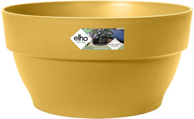 Elho vibia campana bowl 27 - pot de fleur d'extérieur - ø 27,0 x h 14,0 cm - jaune miel