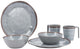 Vaisselle Bo-camp - halo - 6 pièces - mélamine - gris