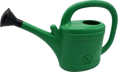 Nature - arrosoir 3l - plastique - vert - avec buse de pulvérisation - arrosoir pour plantes de jardin
