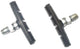 Plaquettes de frein Dresco - pour freins V-brake - montage hexagonal - longueur 70 mm - pour le frein avant ou arrière - forte puissance de freinage par temps sec et humide
