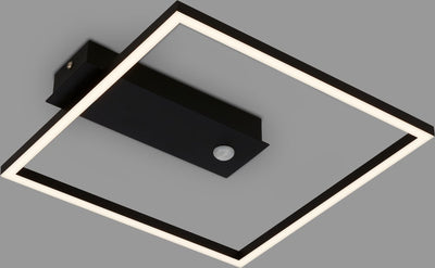 Briloner - nici - Plafonnier LED - Plafonnier avec détecteur de mouvement - Noir - LED - 12,5w