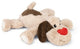 Beeztees xl peluche joep - jouet pour chien - peluche - beige - 48x46x11 cm
