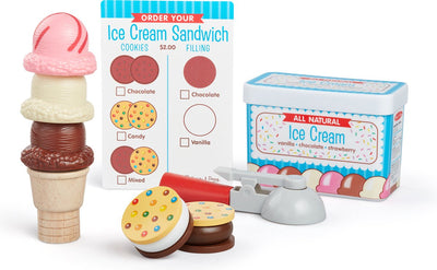 Ensemble de jeu de crème glacée Melissa Doug
