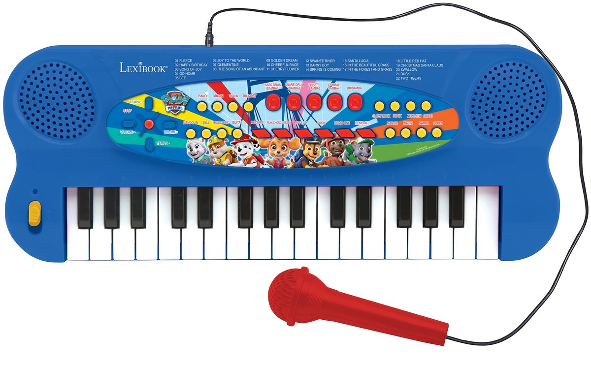 Clavier de piano électronique Lexibook Paw Patrol avec microphone (32 touches)