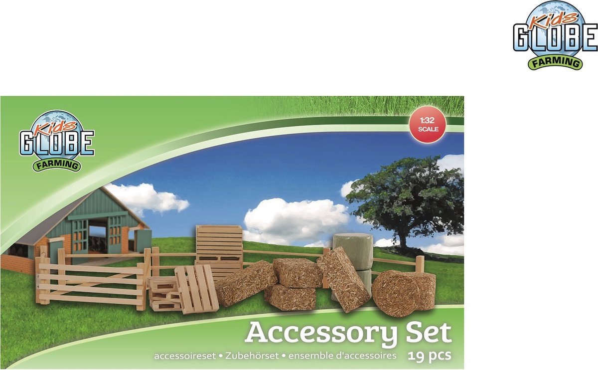 Ensemble d'accessoires pour enfants Globe 1:32, 19dlg.