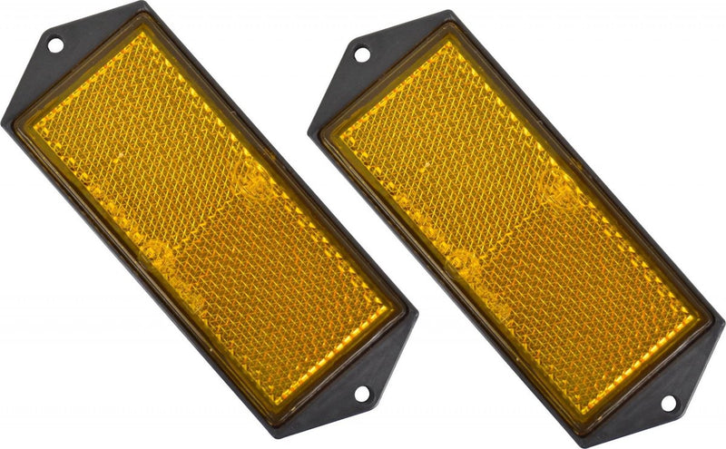 Réflecteur Carpoint orange 104x40mm - 2 pièces