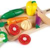 Tidlo Wooden Cusinet Vegetables Play Set, 20dlg.