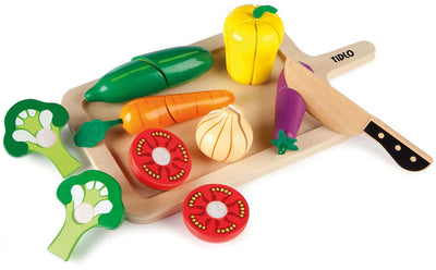 Tidlo Wooden Cusinet Vegetables Play Set, 20dlg.