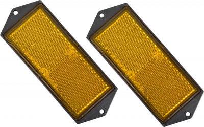 Réflecteur Carpoint orange 104x40mm - 2 pièces