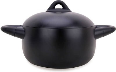 Maestro mr-4017-18 - marmite avec couvercle 2,2l (18 cm) - fonte d'aluminium - revêtement antiadhésif - noir