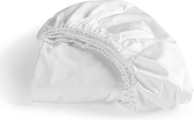 Cendrillon - dimanche - drap housse - 1 personne - satin - 90x200 cm - jusqu'à 25 cm de hauteur de matelas - blanc