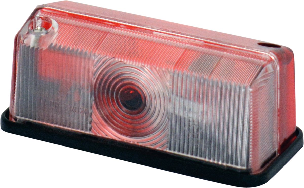 Carpoint feu de position 12 volts rectangle 95 mm rouge blanc