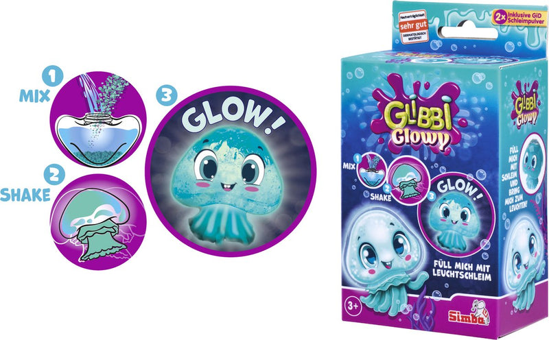 Simba - glibbi glowy - méduse - slime - brille dans le noir