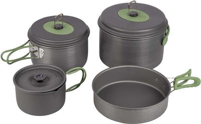 Bo-camp - set de poêles - explorer xl - 4 pièces - anodisé dur - aluminium