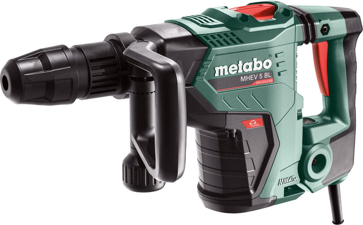 Marteau de démolition Metabo MHEV 5 BL SDS-Max en coffret - 1150W - 8,7 ans - brushless