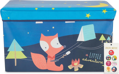 Bieco Coffre de rangement 2 en 1 Banc Scout Camp - Coffre à jouets avec fonction siège - Coffre de rangement pour chambre d'enfant - 63 litres