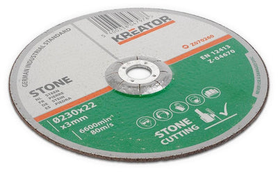 Kreator - accessoires - krt070260 - disque à tronçonner la pierre - ø 230 3,2mm - 6 pcs.