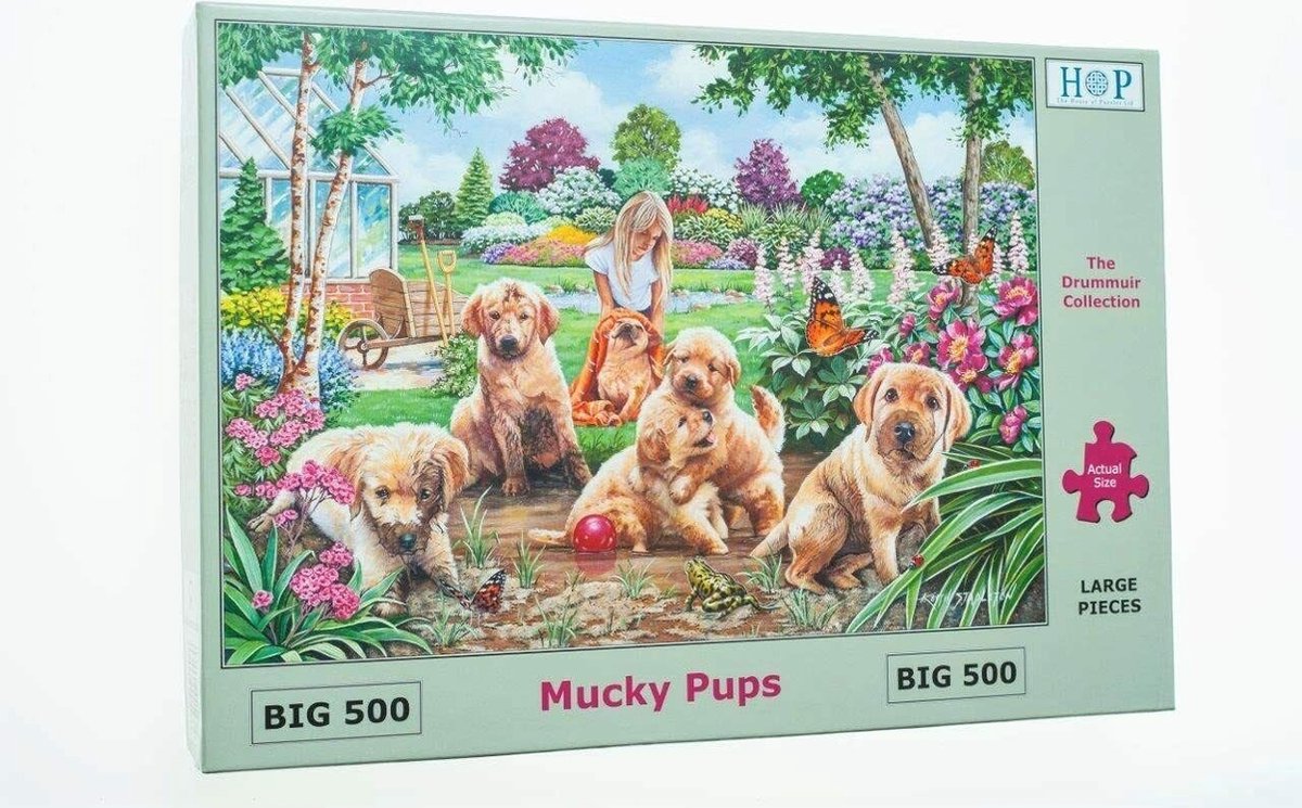 Puzzle House of Puzzles - 500 pièces XL - Mucky Pups