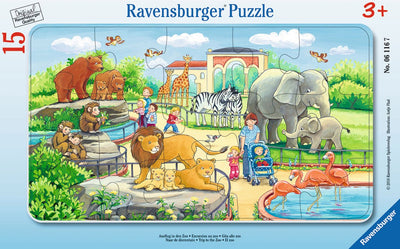 Ravensburger puzzle puzzle pour enfants zoo 15 pièces en carton.