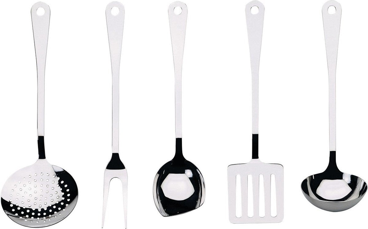 Batterie de cuisine Alessi - ajm19s5 l - 5 pièces - par Jasper Morrison