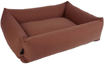D d home - lit pour chien eden - housse lavable hydrofuge - marron - petit 70x60x20cm