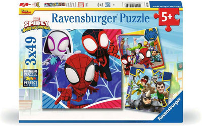Marvel Ravensburger Spiderman - Spidey et ses incroyables amis puzzle pour enfants (3 x 49 pièces) puzzle - multicolore
