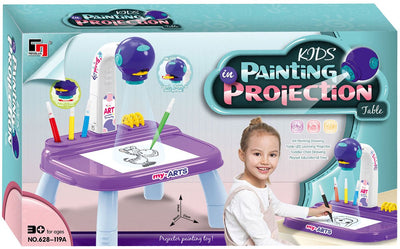 Table de projection de dessin violet