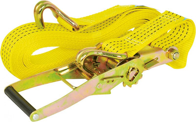 Carpoint sangle à cliquet avec crochets 50 mm 9 mètres 2000 kg jaune