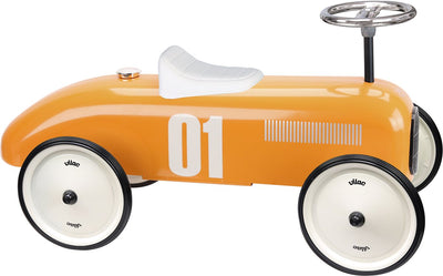 Vilac trotteur vintage orange - jouet voiture porteur en métal.