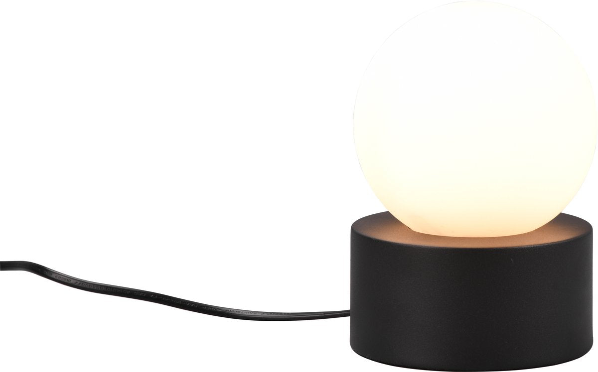Lampe de table Rl live your light réalité comtesse - noir mat - excl. 1xe14 25w - mais interrupteur