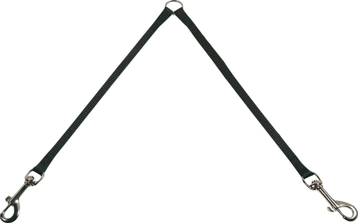 Laisse double en nylon Flamingo 50cm 20mm