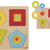 Goki Wooden Cose Puzzle Geométric Formes, 16e.
