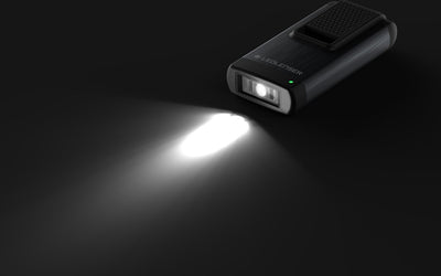 Ledlenser k4r gris - porte-clés - rechargeable - 120 lumens