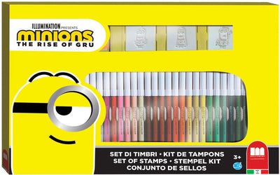 Ensemble de couleurs multiprint Minions avec timbres, 41dlg.