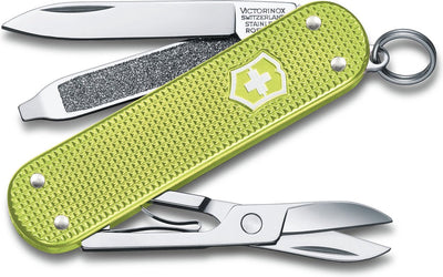 Couteau de poche Victorinox classic alox colours - lime twist - 5 fonctions