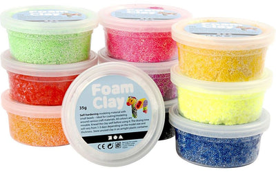 Mousse klei - couleurs de base, 10x35gr