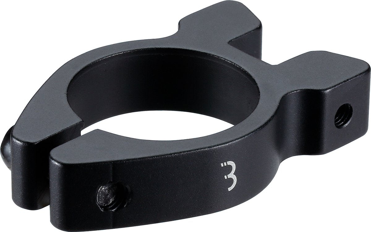 Bbb collier de serrage de tige de selle de vélo - collier de tige de selle vissable en aluminium - 34,9 mm - noir - bsp-99