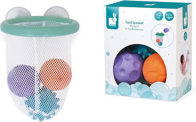 Janod - jouets de bain - tacti'basket - panier de basket pour le bain