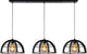 Lucide dikra - lampe suspendue - ø 40 cm - 3xe27 - noir