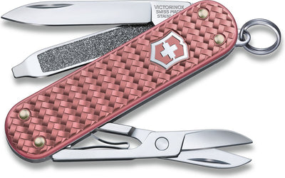 Couteau de poche Victorinox classic précieux alox - rose douce - 5 fonctions