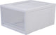 Tiroir empilable maxi tiroir Iris - 30l - plastique - blanc transparent