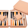 Jeu de voyage de backgammon Engelhart avec fermeture éclair - beige