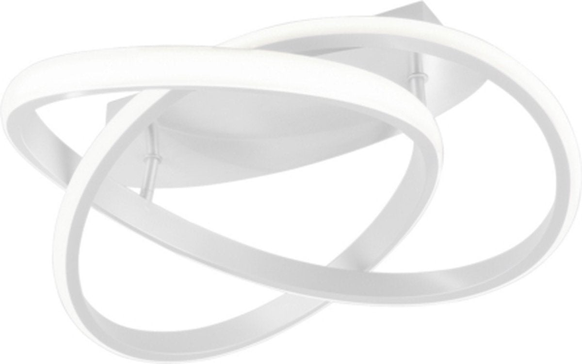 Rl vis votre cours de réalité lumineuse - plafonnier - blanc mat - incl. 1x SMD 18w - dimmable avec interrupteur - montage au plafond - ne convient pas pour variateur externe - 4000k
