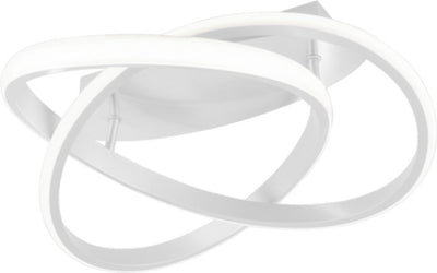 Rl vis votre cours de réalité lumineuse - plafonnier - blanc mat - incl. 1x SMD 18w - dimmable avec interrupteur - montage au plafond - ne convient pas pour variateur externe - 4000k