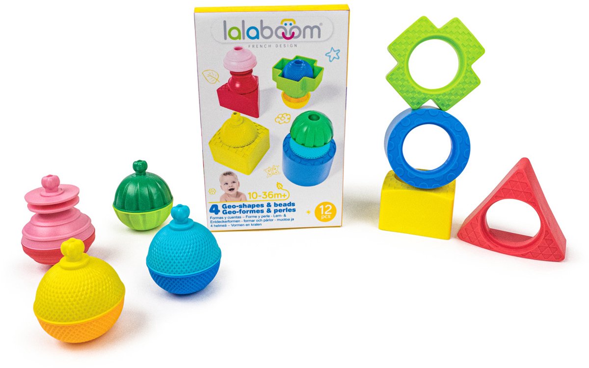 Lalaboom - formes et perles éducatives - 12 pièces
