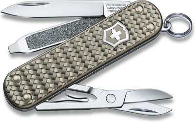 Couteau de poche Victorinox classic précieux alox - gris infini - 5 fonctions