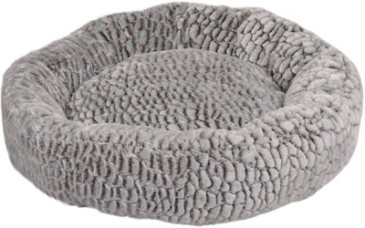 Panier Flamingo snoozzy rond - gris - 70 x 70 x 18 cm - panier souple pour chiens et chats