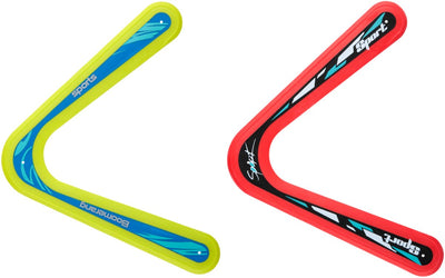 Eddy Toys Boomerang - Jouets frisbee pour l'extérieur - Boomerang avec une portée de 15 à 20 mètres - Boomerang triangulaire pour enfants - Couleurs assorties - 1 couleur aléatoire
